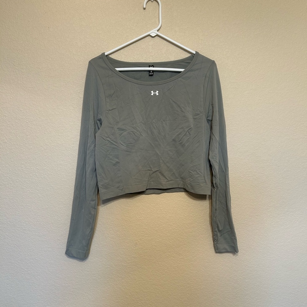 Under Armour Women's Long Sleeve Crop Top - Gray